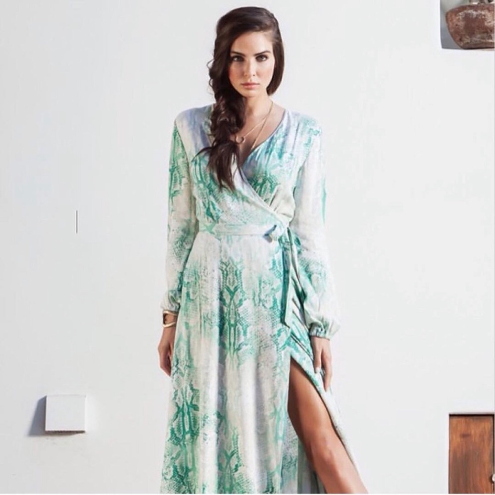Ark & co. Green and Ivory sundress